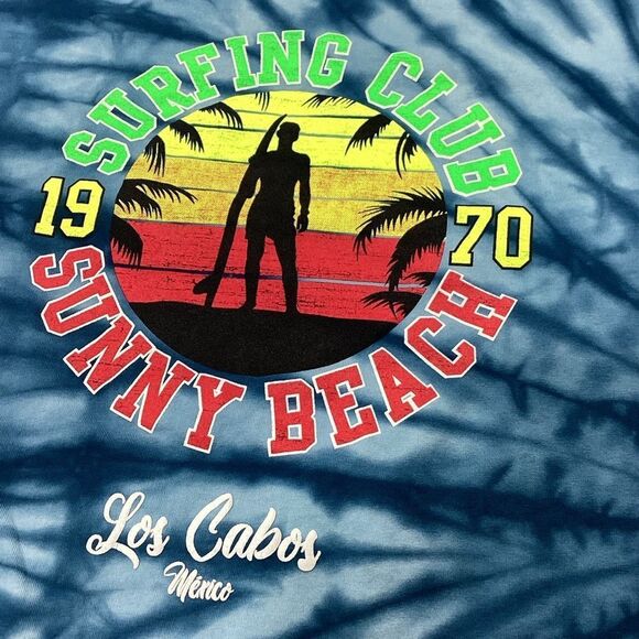 Surfing Club T-Shirt Los Cabos Sunny Beach Surf Life Brand Tee XXL - Picture 4 of 7